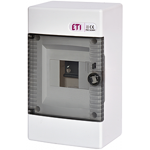 ETI DIDO - Opbouwverdeelkast ECT4PT (Transparante deur)