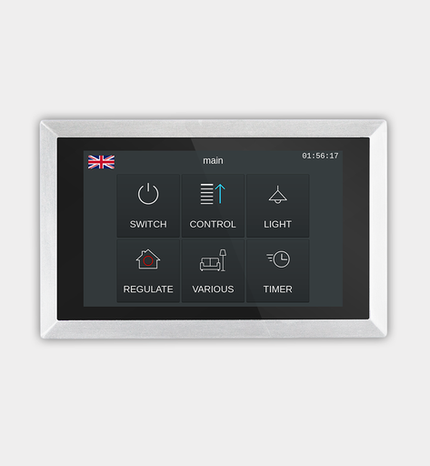 [AR22414103] Arcus-EDS Touch_IT AC4 - 4,3" (Aluminium, geborsteld geannodiseerd- zilver)