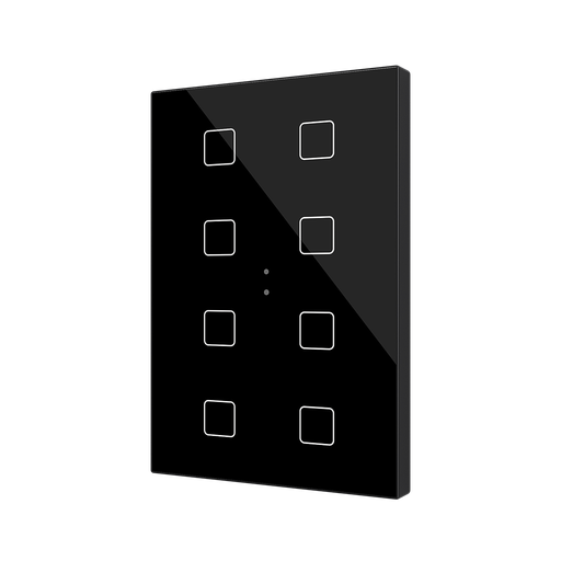 [ZEZVIFXLX8A] Zennio Flat XL X8 (Anthracite)