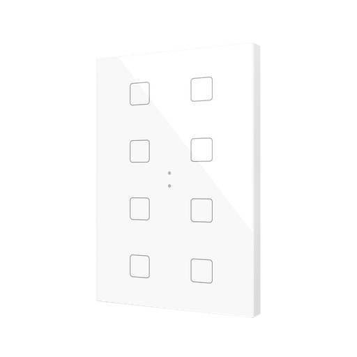 [ZEZVIFXLX8W] Zennio Flat XL X8 (Blanc)