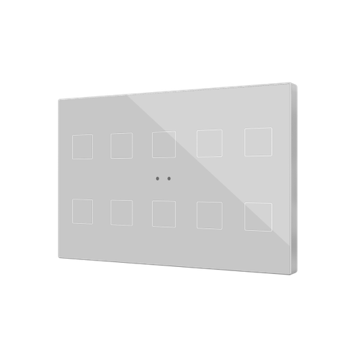 [ZEZVIFXLX10S] Zennio Flat XL X10 (Argent)