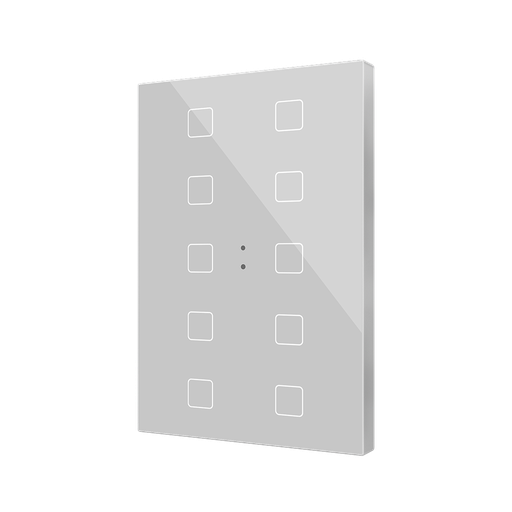 [ZEZVIFXLX10S] Zennio Flat XL X10 (Zilver)