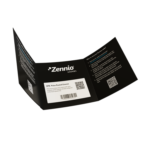 [ZEZLICZVBX] Zennio - ZenVoice Control Box Licentie voor Z50, Z70, Z100 & RemoteBOX