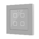 [ZEZVIF55X4V2S] Zennio Flat 55 X4 v2 (Zilver)