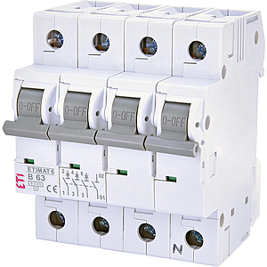 ETI Etimat 6 - Automaat B 3p+N 6kA 63A