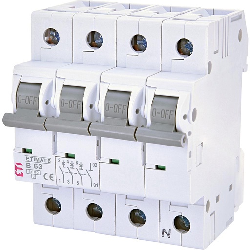 [ET2116522] ETI Etimat 6 - Automaat B 3p+N 6kA 63A