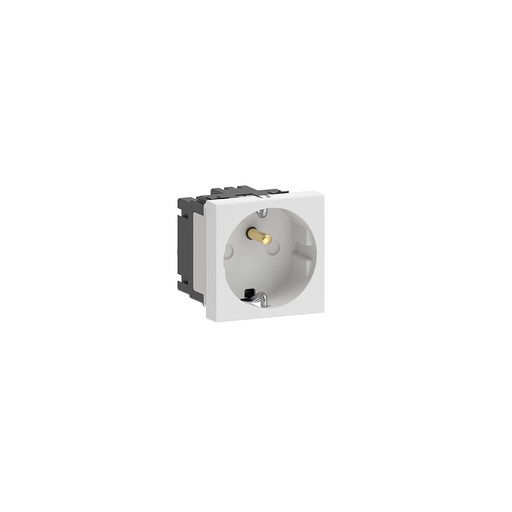 [GK6956] GGK M45-1G-9010 stopcontact 1-V 0° met pen- en randaarde (wit)