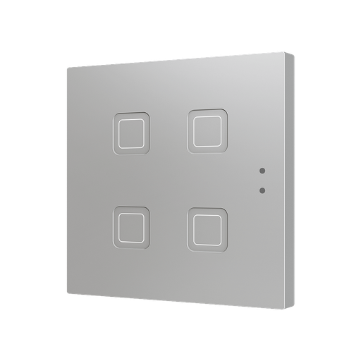 [ZEZVIT4S] Zennio Tecla 4 (Zilver)