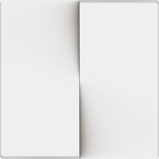 [ZE830001909] Zennio ZS55 - Dubbele schakelaarafdekking (Mat wit) - VPE=10