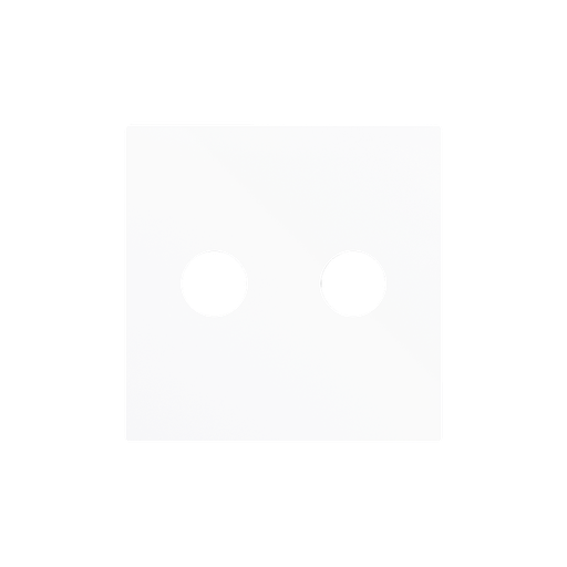 [ZE830002309] Zennio ZS55 - RCA centraalplaat (Mat wit)