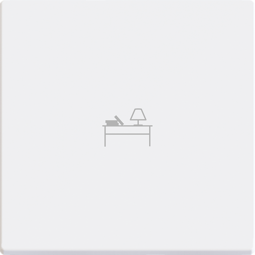 [ZE830004209] Zennio ZS55 - Enkele schakelaarafdekking met custom print (Mat wit) - VPE=10