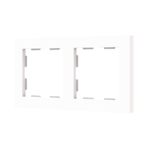 [ZE980000209] Zennio ZS55 - Afdekraam 2M (Mat Wit)