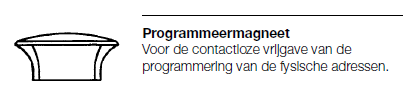 IMI Programmeermagneet voor TA Slider 160 KNX