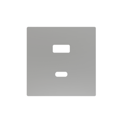 [ZEZS55C2UCAS] Zennio ZS55 - Enjoliveur USB-C+A (Argenté)