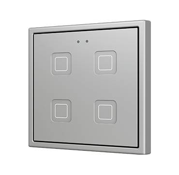 [ZEZVIT70X4S] Zennio Tecla 70 X4 (Zilver)