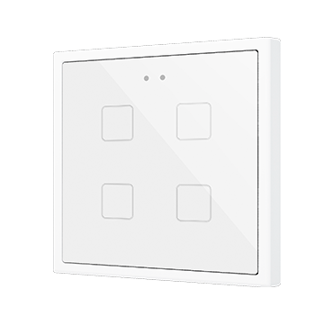 [ZEZVIF70X4W] Zennio Flat 70 X4 (Wit)