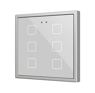 [ZEZVIF70X6S] Zennio Flat 70 X6 (Zilver)