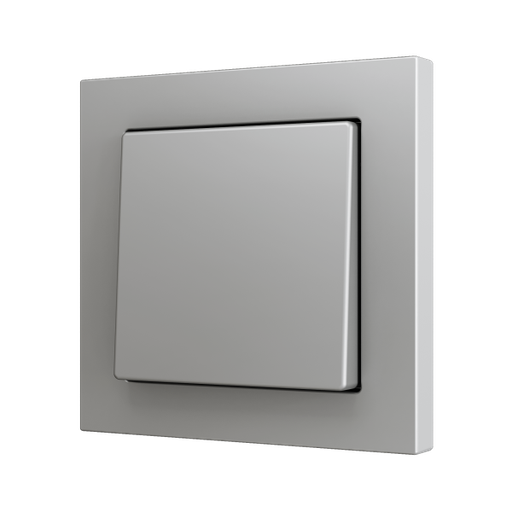 [ZEZS551PB1S] Zennio ZS55 - Soft drukknop - enkel 1-v (Zilver)