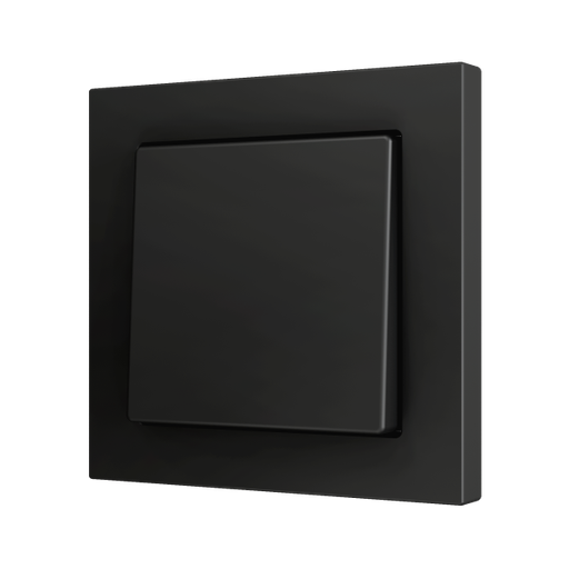 [ZEZS551PB2A] Zennio ZS55 - Bouton poussoir Soft - simple 2-p (Anthracite)