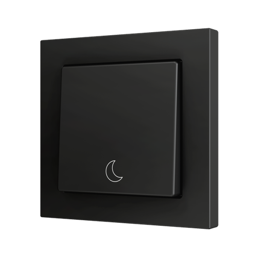 [ZEZS551PB1AC] Zennio ZS55 - Bouton poussoir Soft - simple 1-p (Anthracite - Custom) - à partir de 100 pièces/VPE=10