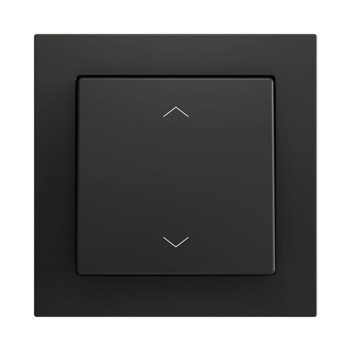 [ZEZS551PB2AC] Zennio ZS55 - Bouton poussoir Soft - simple 2-p (Anthracite - Custom) - à partir de 100 pièces/VPE=10