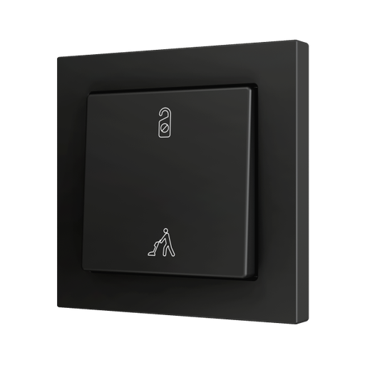 [ZEZS551PB2AC] Zennio ZS55 - Soft drukknop - enkel 2-v (Antraciet - Custom) - vanaf 100 stuks