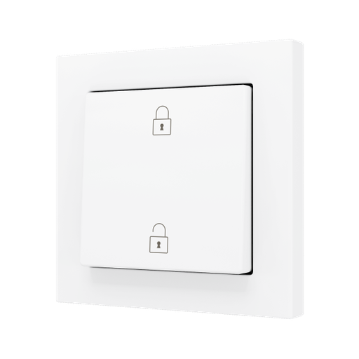 [ZEZS551PB2MWC] Zennio ZS55 - Soft drukknop - enkel 2-v (Wit - Custom) - vanaf 100 stuks