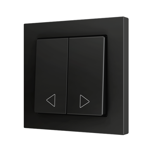 [ZEZS552PB2AC] Zennio ZS55 - Bouton poussoir Soft - double 2-p (Anthracite - Custom) - à partir de 100 pièces/VPE=10