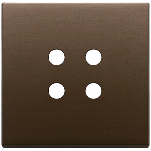 [VI22692.RN.12] Vimar Eikon Exé Tondo - Plaque de recouvrement 2Mx4 (Bronze brossé)