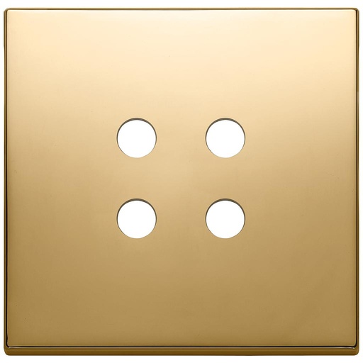 [VI22692.RN.82] Vimar Eikon Exé Tondo - Plaque de recouvrement 2Mx4 (Or)