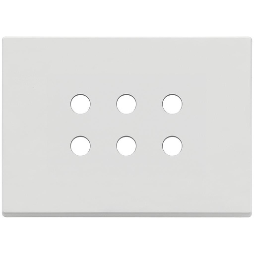 [VI22693.RN.01] Vimar Eikon Exé Tondo - Plaque de recouvrement 3Mx6 (blanc mat)