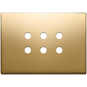Vimar Eikon Exé Tondo - Afdekraam 3Mx6 (Goud)