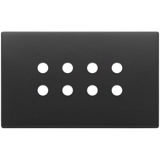 [VI22694.RN.03] Vimar Eikon Exé Tondo - Plaque de recouvrement 4Mx8 (Anthracite)