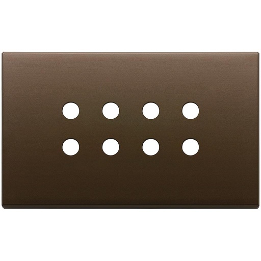[VI22694.RN.12] Vimar Eikon Exé Tondo - Plaque de recouvrement 4Mx8 (Bronze brossé)