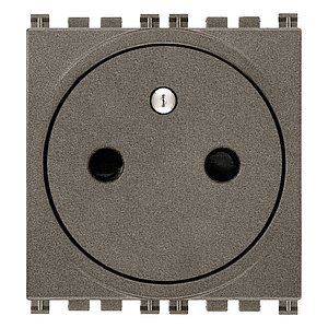 Vimar Arké Flat - 2P+E16A Penaarde stopcontact SICURY (metal)