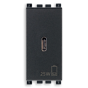 Vimar Arké - USB C Voedingsunit 1M 25W (grijs)