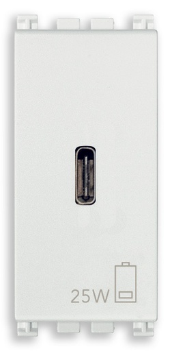 [VI19292.C.25.B] Vimar Arké - USB C Voedingsunit 1M 25W (wit)