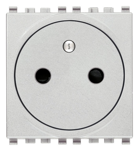 [VI20212.FL.FX.N] Vimar Eikon Flat - 2P+E16A Penaarde stopcontact SICURY (next)
