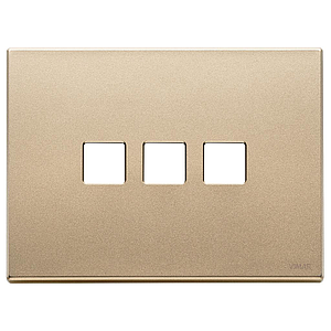 Vimar Eikon Exé Flat - Afdekraam 3Mx3 (satijn goud)