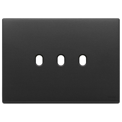 [VI22673.3.03] Vimar Eikon Exé Vintage - Plaque de recouvrement 3Mx3 (Anthracite)