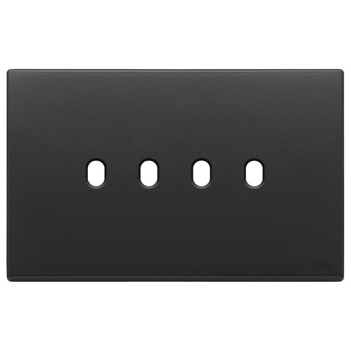 [VI22674.4.03] Vimar Eikon Exé Vintage - Plaque de recouvrement 4Mx4 (Anthracite)