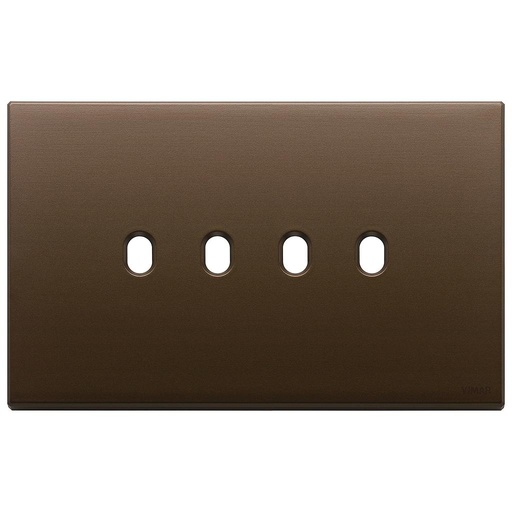 [VI22674.4.12] Vimar Eikon Exé Vintage - Plaque de recouvrement 4Mx4 (Bronze brossé)