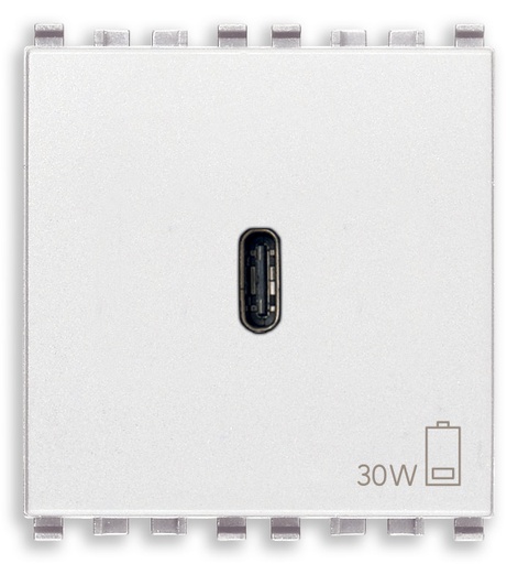 [VI20298.B] Vimar Eikon - USB-C Voedingsunit 30W PD (Wit)