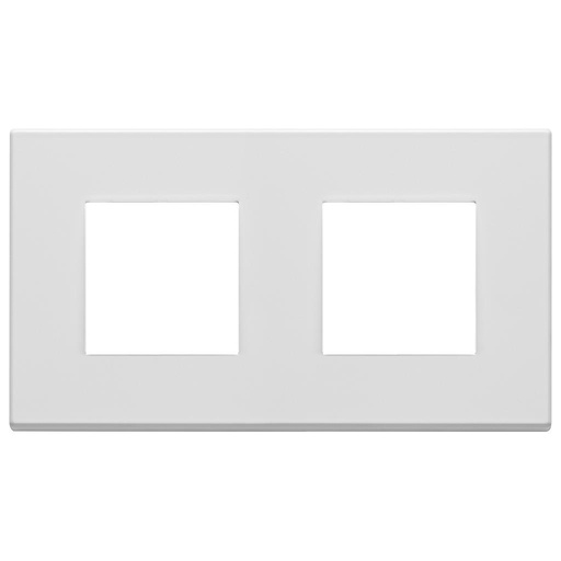 [VI22643.01] Vimar Eikon Exé - Plaque de recouvrement 4M - 2+2x71 (Métal -Blanc mat)