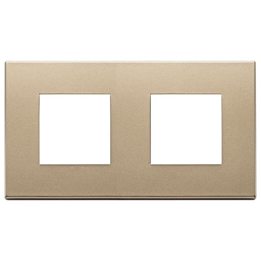 [VI22643.88] Vimar Eikon Exé - Afdekraam 4M - 2+2x71 (Metaal - Satijn goud)