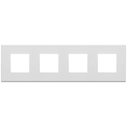 [VI22669.01] Vimar Eikon Exé - Plaque de recouvrement 8M - 2+2+2+2x71 (Métal - Blanc mat)