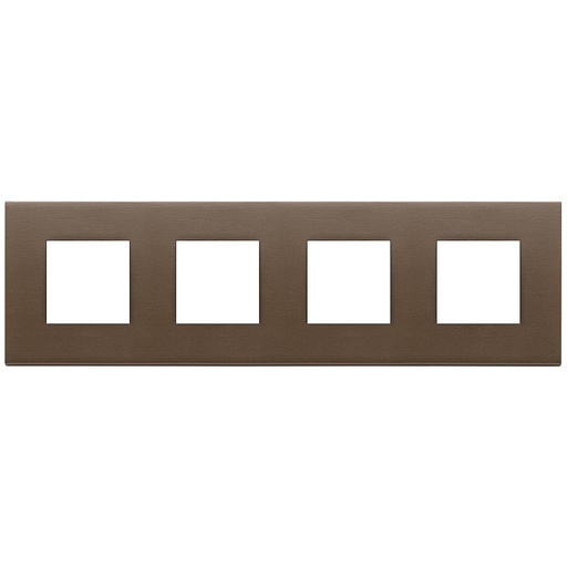 [VI22669.12] Vimar Eikon Exé - Afdekraam 8M - 2+2+2+2x71 (Geborsteld metaal - Donker brons)