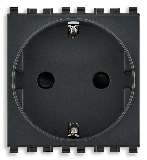 [VI22208] Vimar Eikon Exé - 2P+E 16A Schuko stopcontact SICURY (grijs)