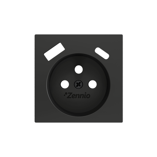 [ZEZS55CF2USA] Zennio ZS55 - Cache pour base de prise à borne avec USB C+A 55x55 mm (Anthracite)