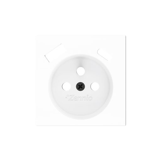 [ZEZS55CF2USMW] Zennio ZS55 - Cache pour base de prise à borne avec USB C+A 55x55mm (Blanc mat)